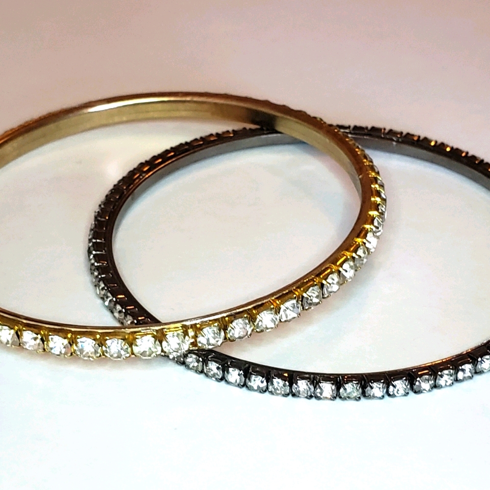 Rhinestone bangles